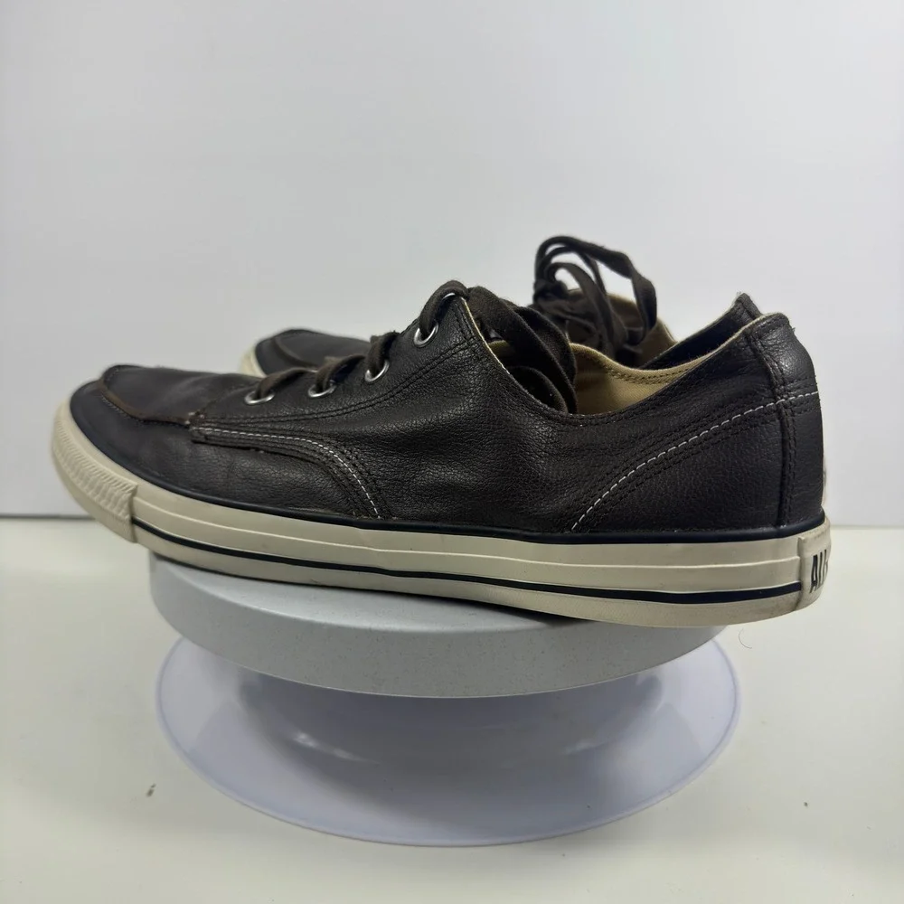 Converse All Star Mens Dark Brown Leather Moc Toe Low Top Sneakers Shoes 12‎ - Picture 8 of 15